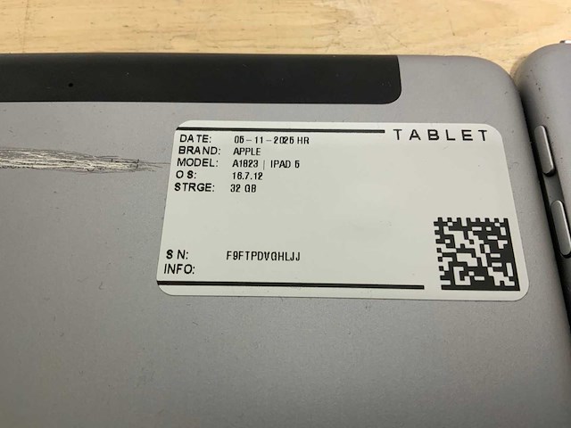 Apple ipad 5 a1822 tablet (5x) - afbeelding 7 van  10