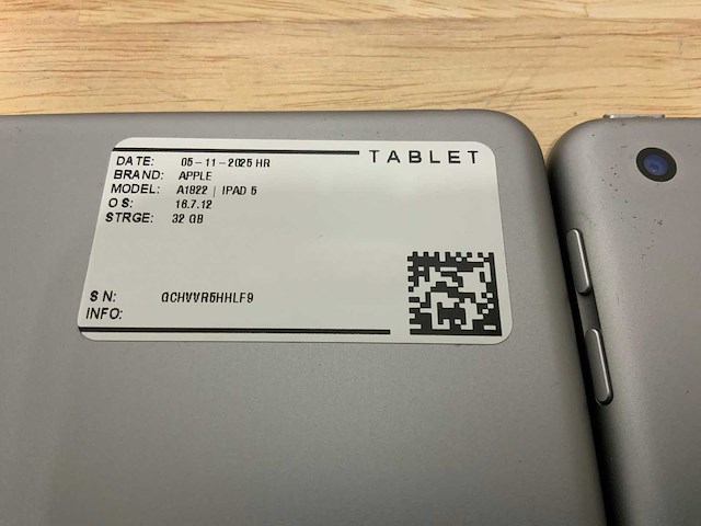 Apple ipad 5 a1822 tablet (6x) - afbeelding 2 van  14