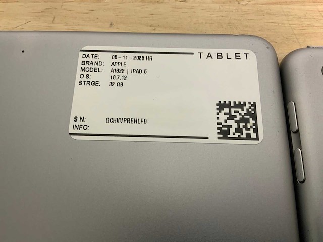 Apple ipad 5 a1822 tablet (6x) - afbeelding 10 van  14