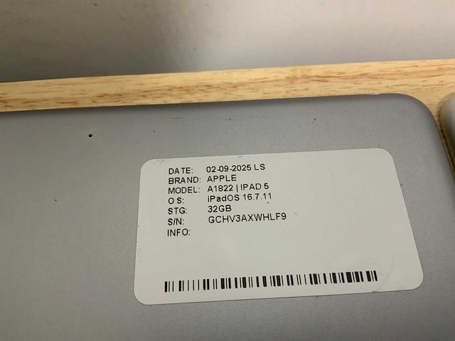 Apple ipad 5 a1822 tablet (6x) - afbeelding 6 van  10