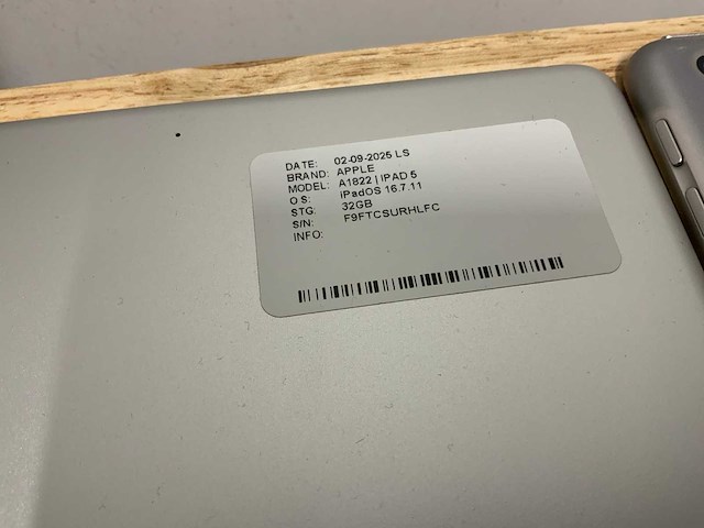 Apple ipad 5 a1822 tablet (6x) - afbeelding 7 van  10