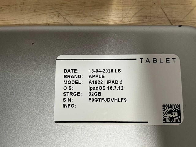 Apple ipad 5 tablet (13x) - afbeelding 12 van  15