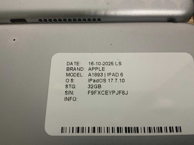 Apple ipad 5/6 a1822/a1893 (6x) - afbeelding 9 van  11