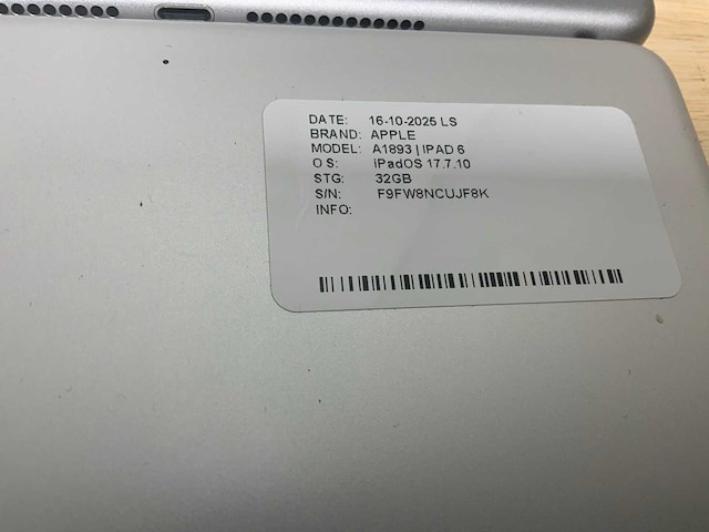 Apple ipad 5/6 a1822/a1893 (6x) - afbeelding 10 van  10