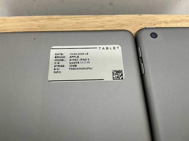Apple ipad 6 a1893 tablet (6x) - afbeelding 3 van  7