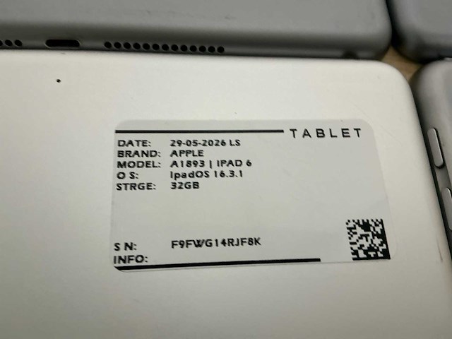 Apple ipad 6 a1893 tablet (6x) - afbeelding 7 van  7