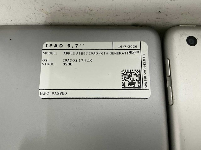 Apple ipad 6 a1893 tablet (7x) - afbeelding 3 van  6