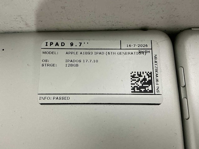 Apple ipad 6 a1893 tablet (7x) - afbeelding 4 van  6