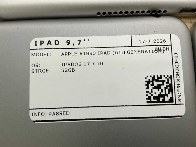 Apple ipad 6 a1893 tablet (7x) - afbeelding 6 van  6