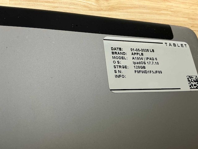 Apple ipad 6 a1893 tablet (9x) - afbeelding 3 van  11