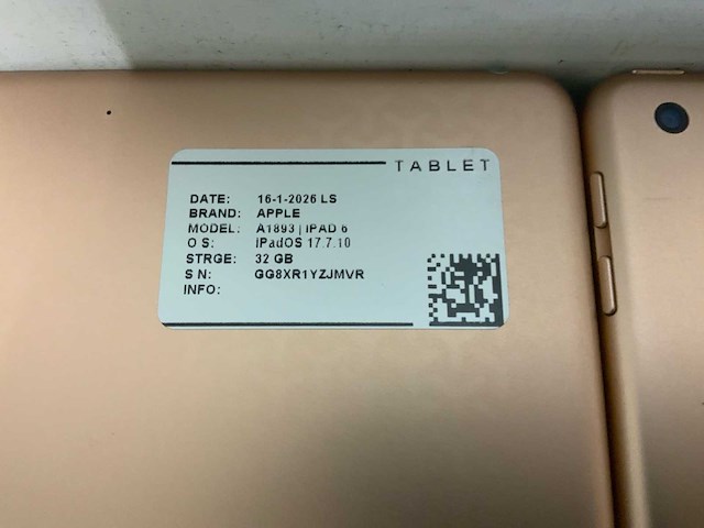 Apple ipad 6 |a1893/a1954 tablet (10x) - afbeelding 9 van  13