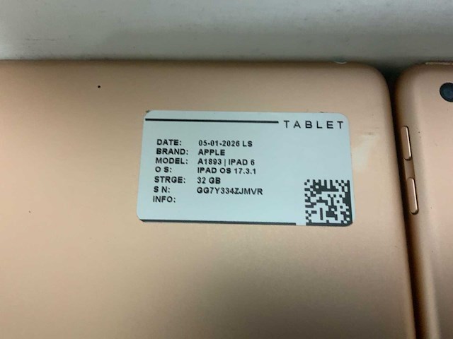 Apple ipad 6 |a1893/a1954 tablet (10x) - afbeelding 10 van  13