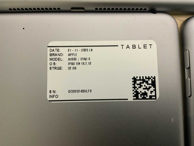 Apple ipad 6 |a1893/a1954 tablet (10x) - afbeelding 4 van  12