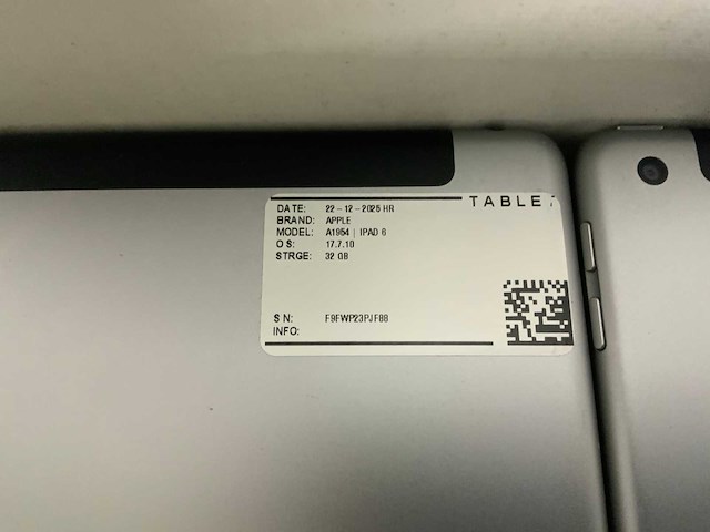 Apple ipad 6 |a1893/a1954 tablet (10x) - afbeelding 8 van  12