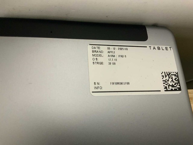 Apple ipad 6 |a1893/a1954 tablet (10x) - afbeelding 10 van  12
