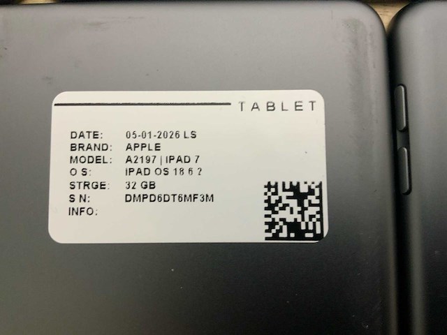 Apple ipad 7 |a2197 tablet (7x) - afbeelding 7 van  9
