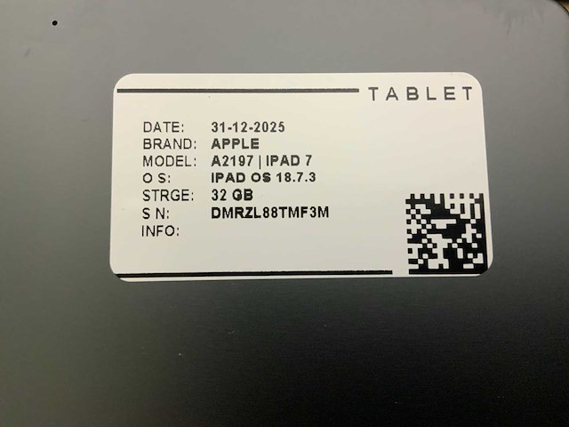 Apple ipad 7 |a2197 tablet (7x) - afbeelding 8 van  9