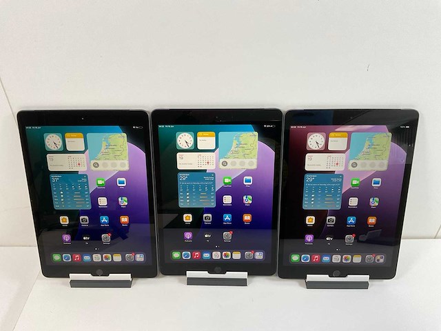 Apple ipad 7th gen - wi-fi + cellular - 128 gb - space gray (3x) - afbeelding 1 van  8