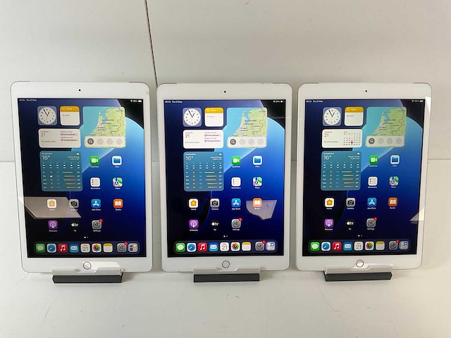 Apple ipad 7th gen 10.2” - wifi + cellular - 128 gb - silver (3x) - afbeelding 1 van  5
