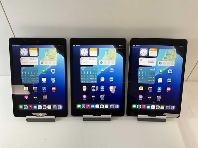 Apple ipad 7th gen 10.2” - wifi + cellular - 128 gb - space gray (3x) - afbeelding 1 van  5
