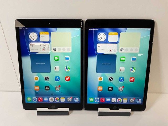 Apple ipad 8th gen - wifi + cellular - 32 gb - space gray (2x) - afbeelding 1 van  7