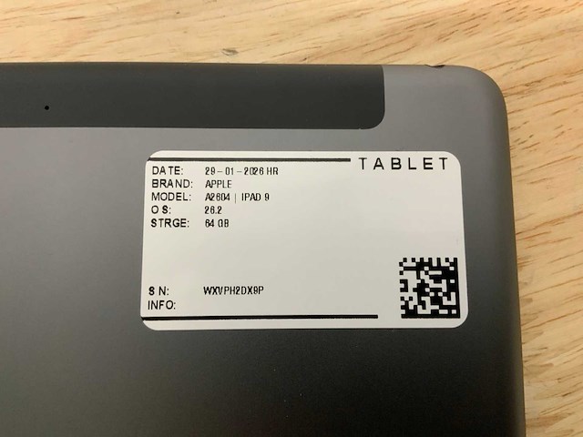 Apple ipad 9 |a2604 tablet - afbeelding 8 van  8