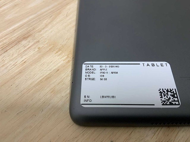 Apple ipad 9 a2604 tablet - afbeelding 4 van  5