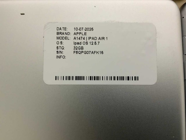 Apple ipad air 1 & 2 tablet (13x) - afbeelding 3 van  14