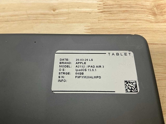 Apple ipad air 3 a2152 tablet (4x) - afbeelding 2 van  4