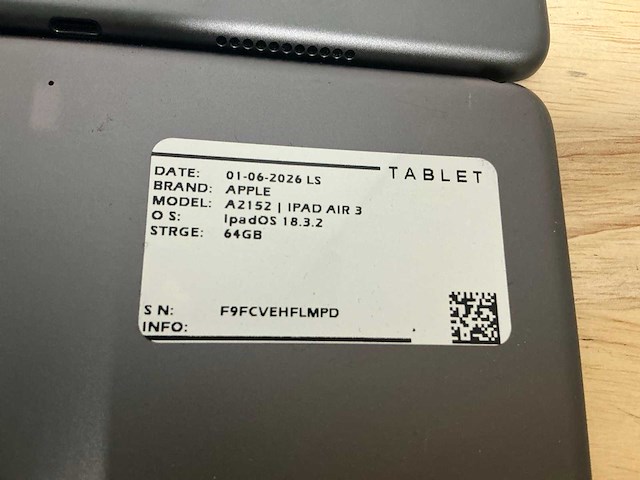 Apple ipad air 3 a2152 tablet (4x) - afbeelding 4 van  4