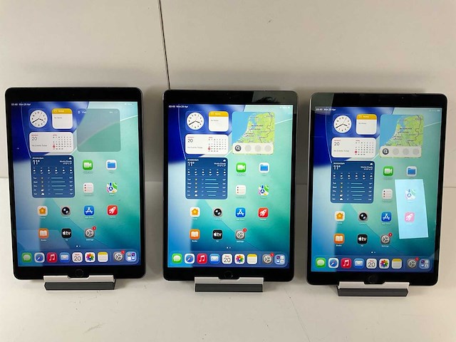 Apple ipad air 3rd gen 10.5” - wifi + cellular - 64 gb - space gray (3x) - afbeelding 1 van  6