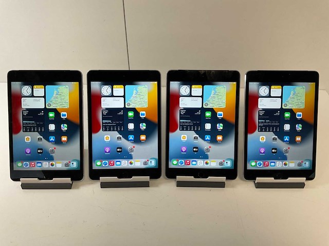 Apple ipad mini 4 7.9” - wifi + cellular - 128 gb / 32 gb - space gray (4x) - afbeelding 1 van  4