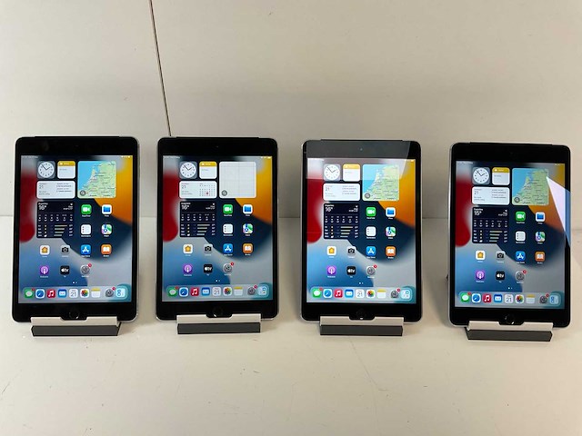 Apple ipad mini 4 7.9” - wifi + cellular - 128 gb / 32 gb - space gray (4x) - afbeelding 1 van  5