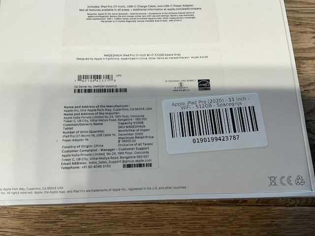 Apple ipad pro 11'' (2nd gen 2020) wifi 512gb spacegrey - afbeelding 7 van  7