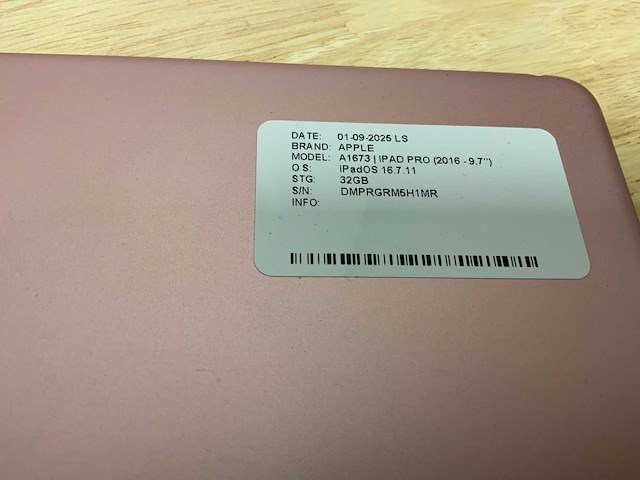 Apple ipad pro a1674 & a1673 tablet (2x) - afbeelding 5 van  6