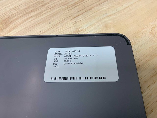 Apple ipad pro a1934 tablet - afbeelding 3 van  5