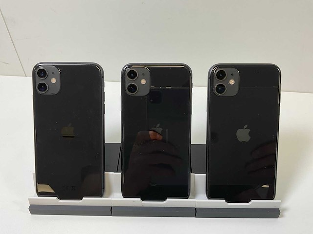 Apple iphone 11 - 128 gb - black (3x) - afbeelding 5 van  5