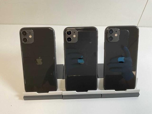 Apple iphone 11 - 64 gb - black (3x) - afbeelding 5 van  5