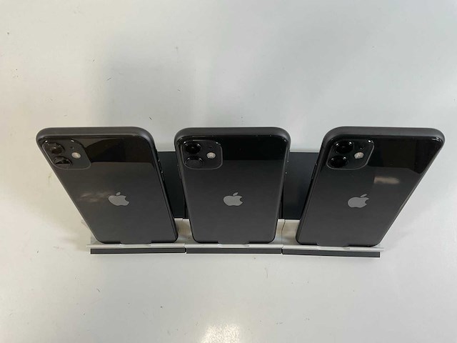 Apple iphone 11 - 64 gb - black (3x) - afbeelding 5 van  5