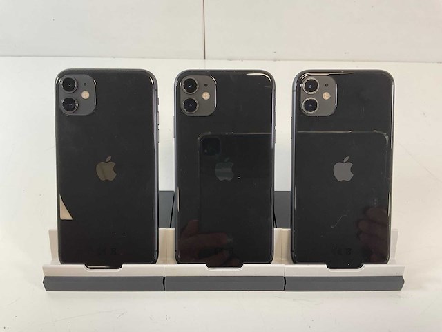 Apple iphone 11 - 64 gb - black (3x) - afbeelding 5 van  5