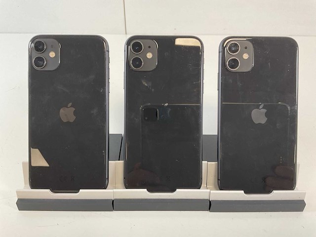 Apple iphone 11 - 64 gb - black (3x) - afbeelding 5 van  5