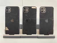 Apple iphone 11 - 64 gb - black (3x) - afbeelding 5 van  5