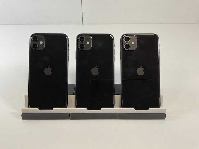 Apple iphone 11 - 64 gb - black (3x) - afbeelding 5 van  5