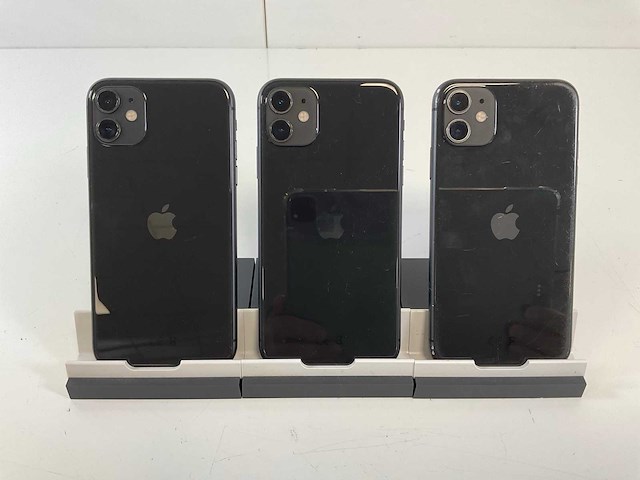 Apple iphone 11 - 64 gb - black (3x) - afbeelding 5 van  5