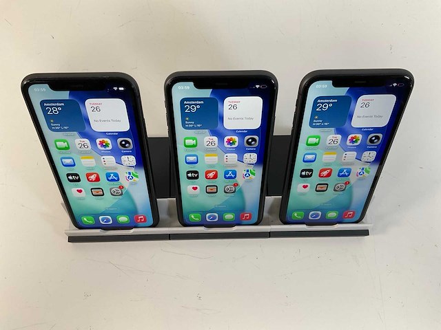 Apple iphone 11 - 64 gb - black (3x) - afbeelding 2 van  5