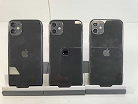 Apple iphone 11 - 64 gb - black (3x) - afbeelding 5 van  5