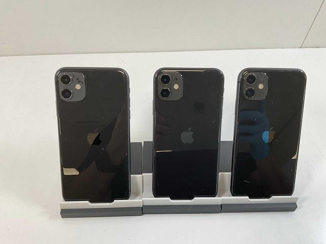 Apple iphone 11 - 64 gb - black (3x) - afbeelding 5 van  5