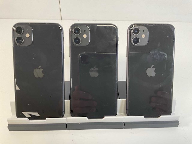 Apple iphone 11 - 64 gb - black (3x) - afbeelding 5 van  5