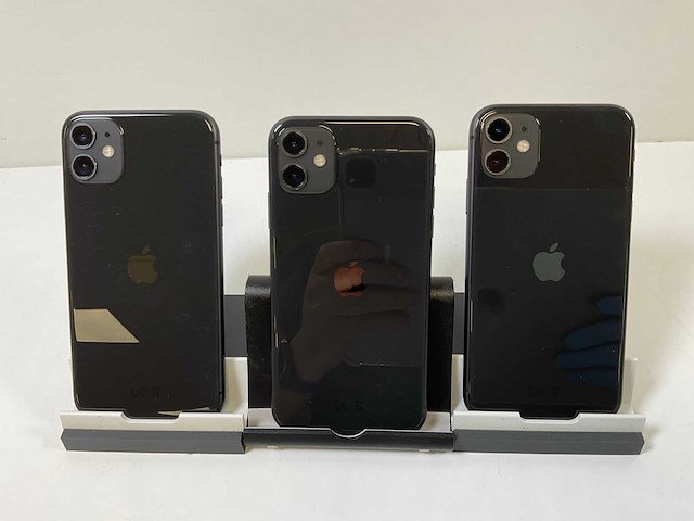 Apple iphone 11 - 64 gb - black (3x) - afbeelding 5 van  5