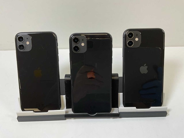 Apple iphone 11 - 64 gb - black (3x) - afbeelding 5 van  5